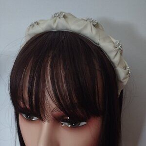 Headbands for women ribbon headbands, vintage and elegant style with rhinestones